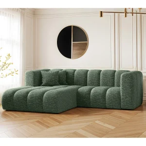 Hoekbank, L-vormige bank Grand modulaire stof Haga Groen Links Hoekbank, L-vormige bank Grand modulaire stof Haga Groen Links