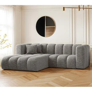 Hoekbank, L-vormige bank Grand modulaire stof Haga Grijs Links Hoekbank, L-vormige bank Grand modulaire stof Haga Grijs Links