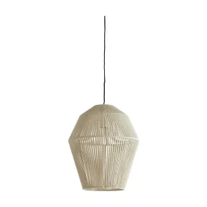Hanglamp DEYA – Ø38x45cm – Wit