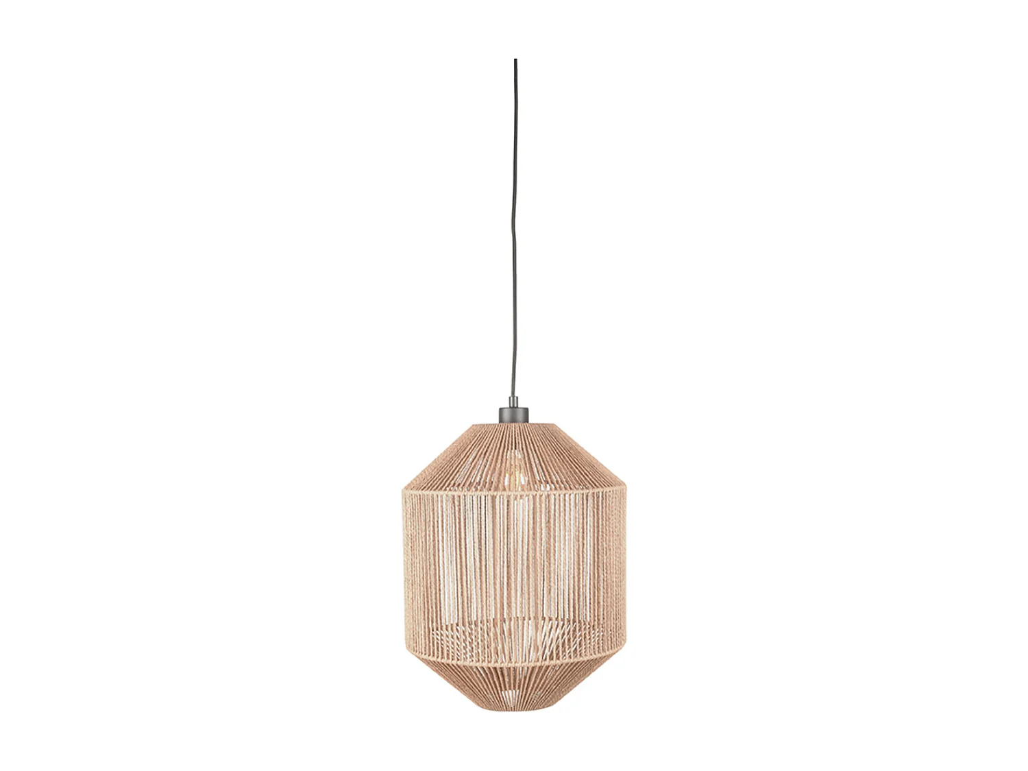 Hanglamp Ibiza - Naturel - Jute - 1-Lichts Cilinder