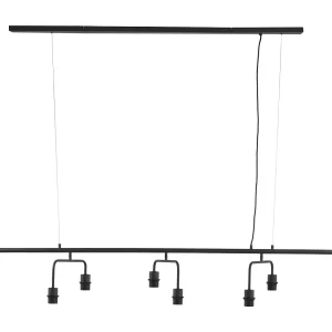 Hanglamp EDISA – 160x50x25cm – Zwart