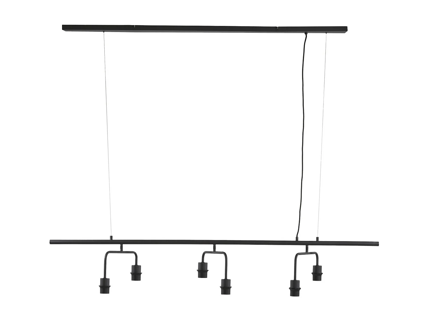 Hanglamp EDISA - 160x50x25cm - Zwart