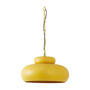 Hanglamp NEIVA – Ø46x30cm – Geel Hanglamp NEIVA – Ø46x30cm – Geel