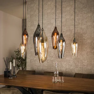 Hanglamp 4+3 Cocoon Mix Glass – Zwart Hanglamp 4+3 Cocoon Mix Glass – Zwart