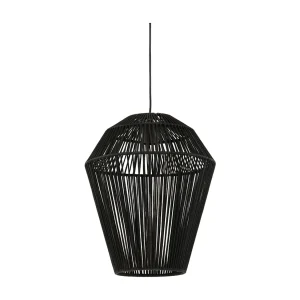 Hanglamp DEYA – Ø30x37cm – Zwart