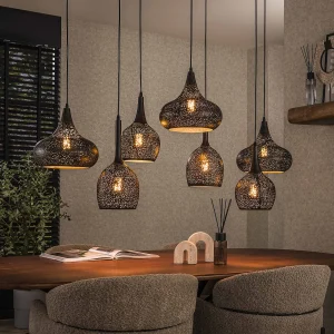 Hanglamp 4+3 Zip – Artic Zwart