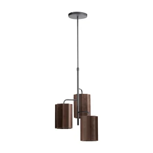 Hanglamp EDISA – Ø48x25cm – Bruin