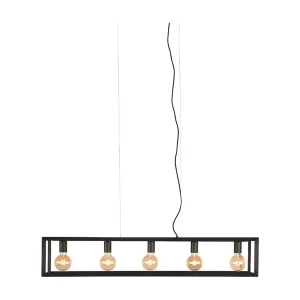 Hanglamp Tetto – Zwart – 120x20x141 cm Hanglamp Tetto – Zwart – 120x20x141 cm