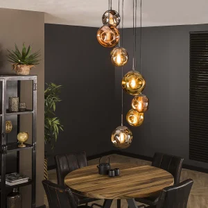 Hanglamp 7L Getrapt Stellar – Oud Zilver Hanglamp 7L Getrapt Stellar – Oud Zilver