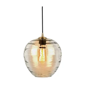Hanglamp Glamour Globe – Amberbruin Hanglamp Glamour Globe – Amberbruin