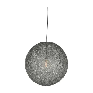 Hanglamp Twist – Grijs – Vlas – M Hanglamp Twist – Grijs – Vlas – M