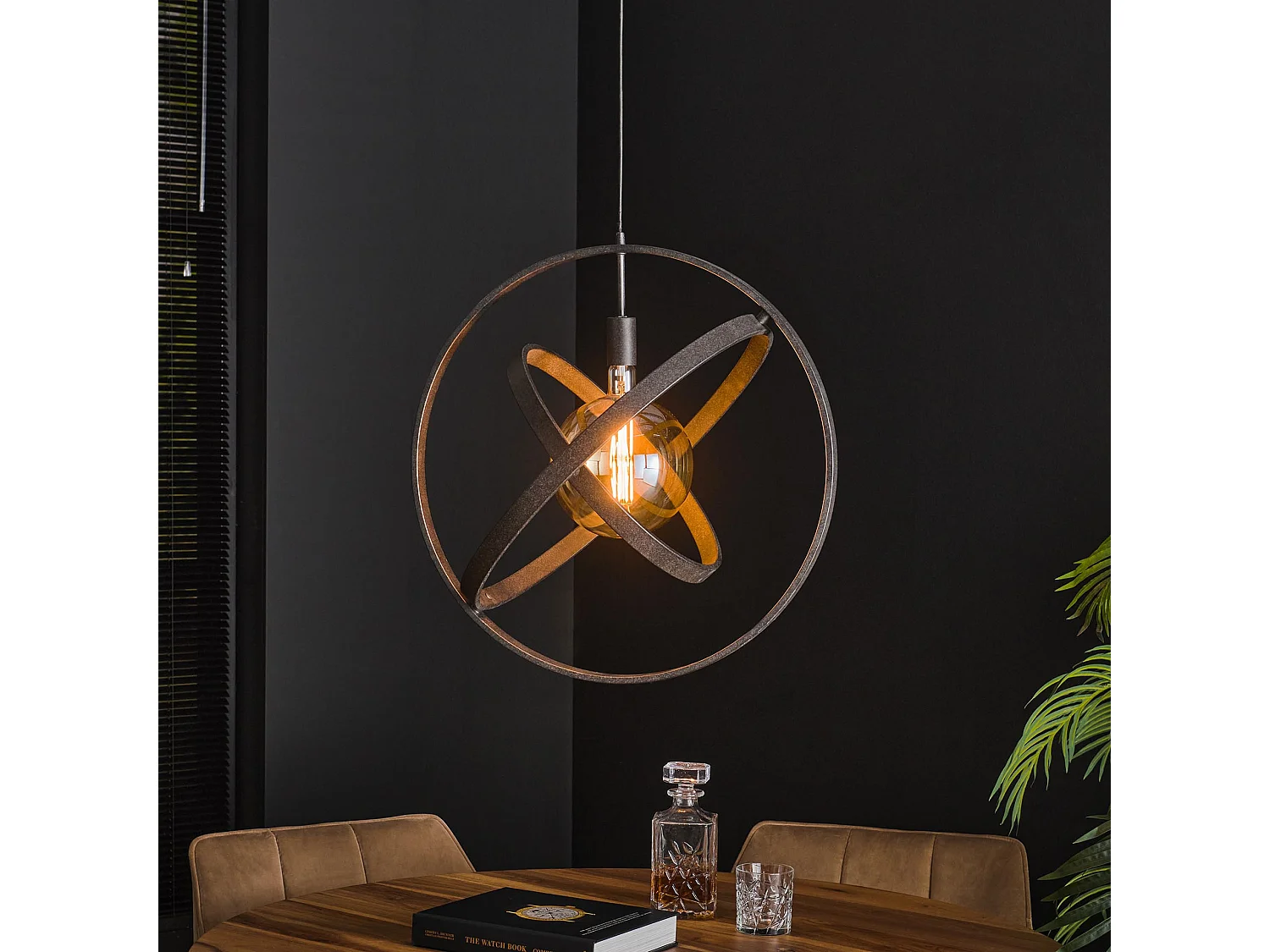 Hanglamp 1L Galaxy - Artic zwart