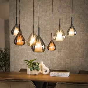 Hanglamp 4+3 Wings Mix Glass – Zwart Hanglamp 4+3 Wings Mix Glass – Zwart