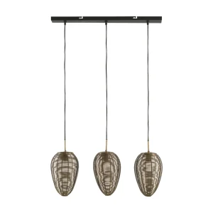 Hanglamp YAELLE – 80x20x33cm – Brons Hanglamp YAELLE – 80x20x33cm – Brons