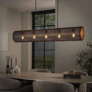 Hanglamp 5L Koker Mesh – Artic Zwart