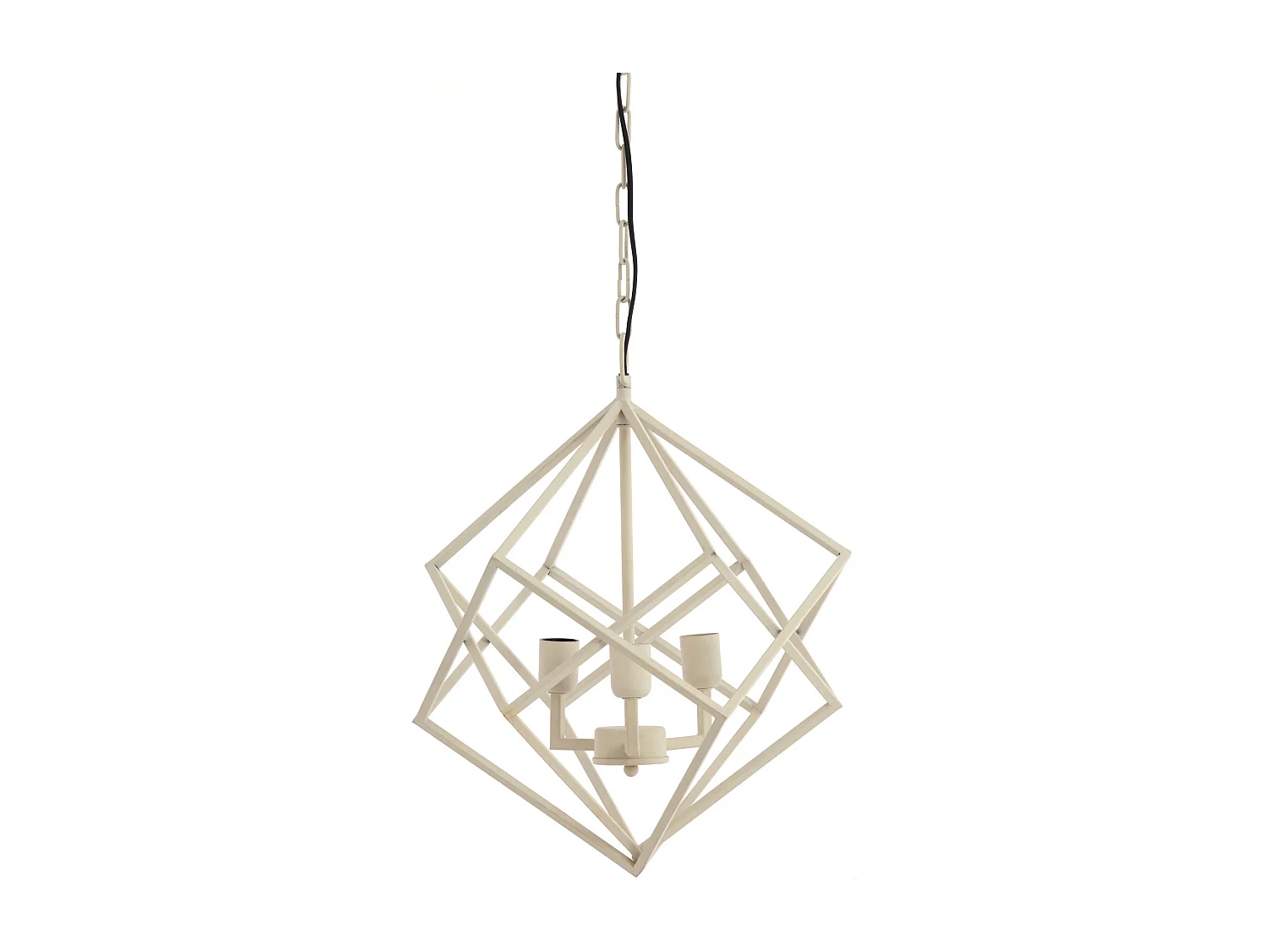 Hanglamp DRIZELLA - Ø46x56cm - Wit
