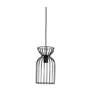 Hanglamp Lazar – 18x18x34 – Zwart