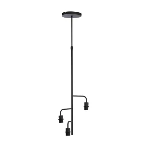 Hanglamp EDISA – Ø48x25cm – Zwart