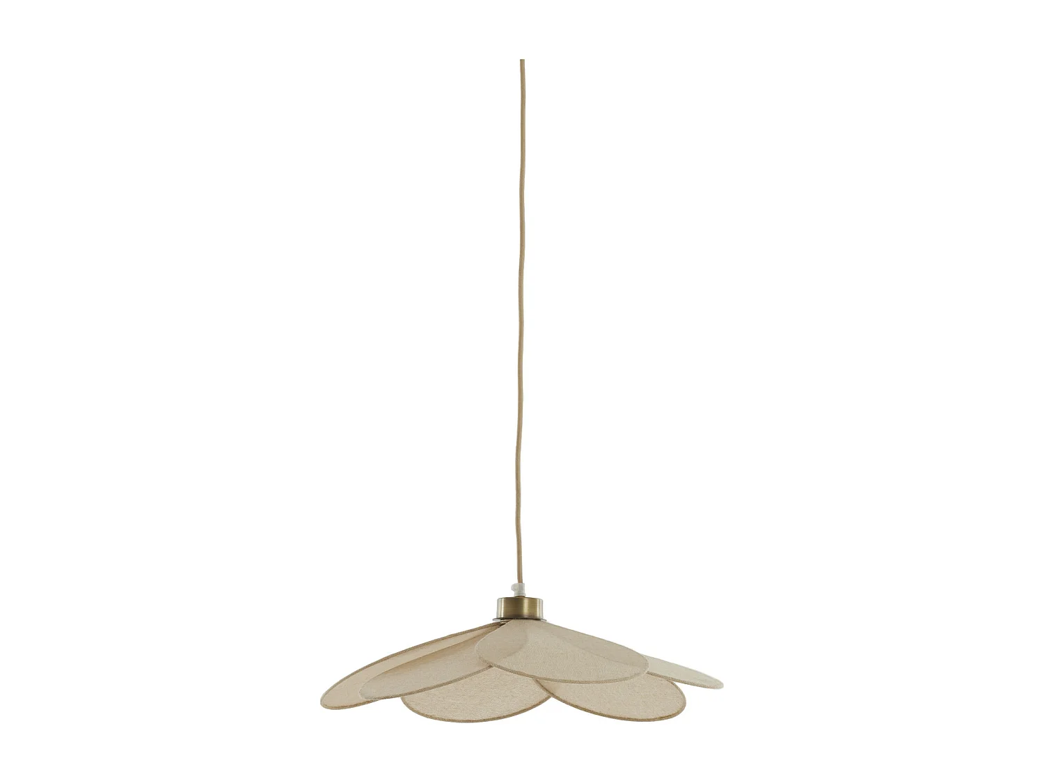 Hanglamp FYANO - Ø46x13cm - Bruin