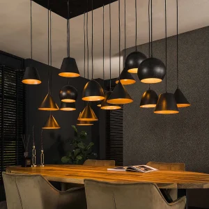 Hanglamp 18L XXL Metalen Kap – Artic Zwart Hanglamp 18L XXL Metalen Kap – Artic Zwart