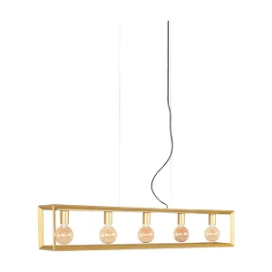 Hanglamp Tetto – Antiek goud – 120x20x141 cm Hanglamp Tetto – Antiek goud – 120x20x141 cm