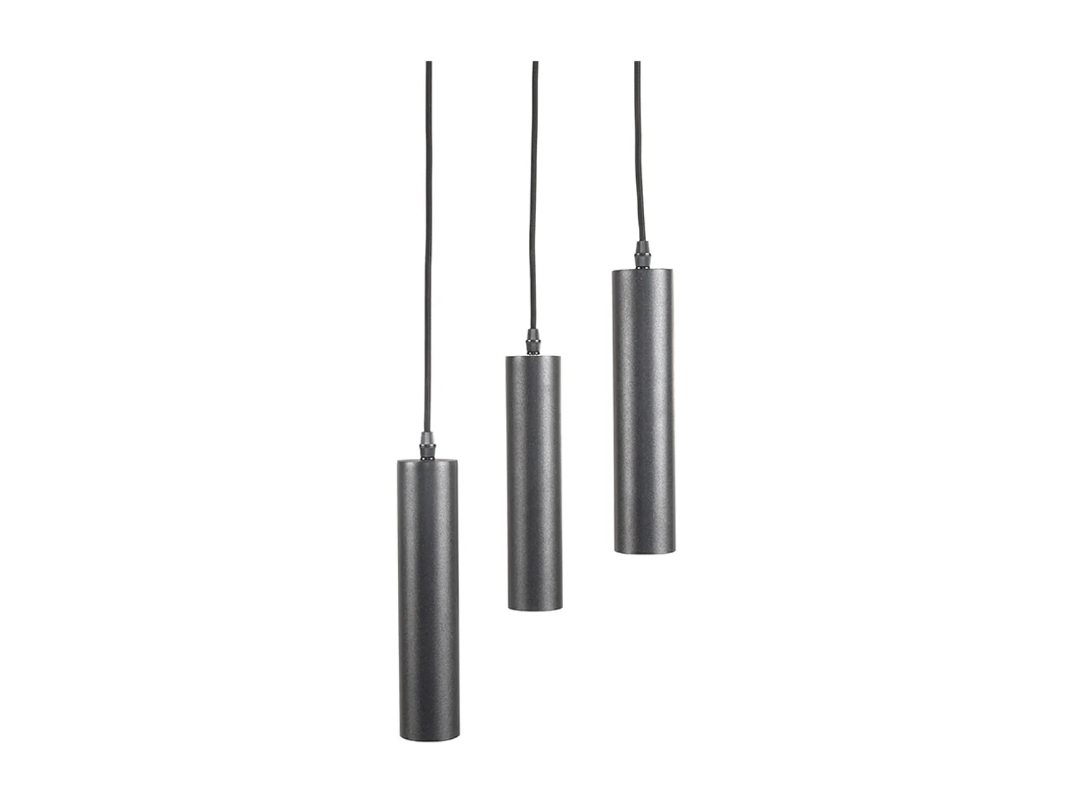 Hanglamp Ferroli - Zwart - Metaal - 3-lichts