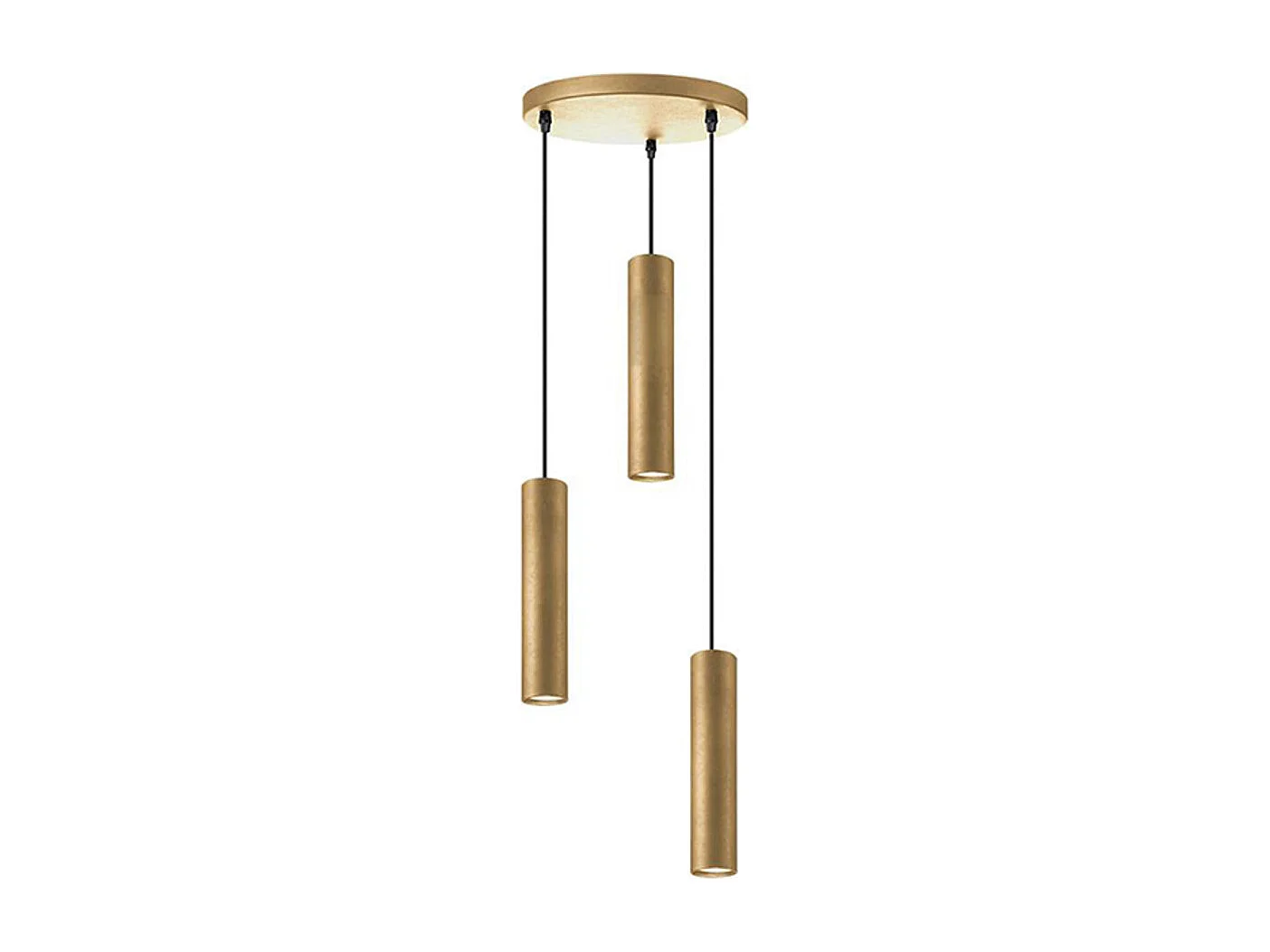 Hanglamp Ferroli - Antiek goud - Metaal - 3-lichts