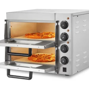 Handels-Oven SucceBuy Handels-Oven voor Pizza, Toonbank, Dubbele Pont van 35.56CM Handels-Oven SucceBuy Handels-Oven voor Pizza, Toonbank, Dubbele Pont van 35.56CM