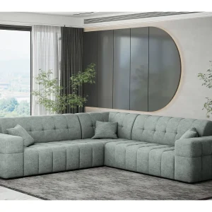 Hoekbank Hoek Eckouch woonkamer NIMES stijlvolle stof Perfect Harmony Mintz