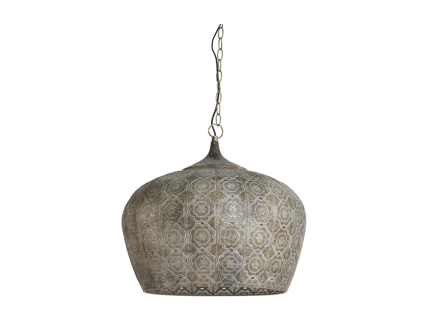 Hanglamp EMINE - Ø51.5x46cm - Bruin