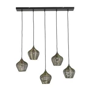 Hanglamp ALVARO – 100x20x122cm – Brons Hanglamp ALVARO – 100x20x122cm – Brons