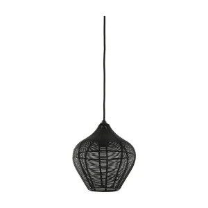 Hanglamp ALVARO – Ø20x22cm – Zwart