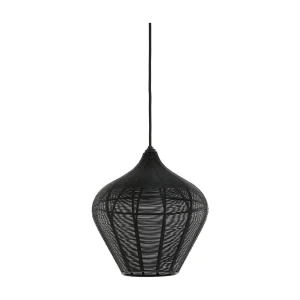 Hanglamp ALVARO – Ø27×29.5cm – Zwart