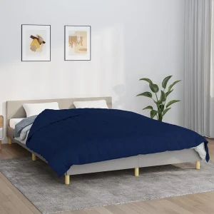 Gewogen deken Blauw 200×200 cm 9 kg in Comfortabele Stof voor Volwassenen Gewogen deken Blauw 200×200 cm 9 kg in Comfortabele Stof voor Volwassenen