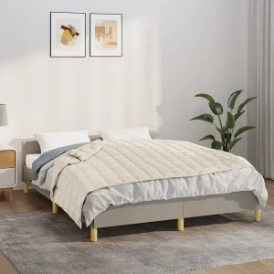 Gewogen deken Crème 140×200 cm 10 kg Comfortabele Hypoallergene Stof Gewogen deken Crème 140×200 cm 10 kg Comfortabele Hypoallergene Stof