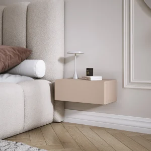 Hangende kaptafel met twee lades, gladde voorkant – kleur: aloë, 100 x 40 x 16 cm Hangende kaptafel met twee lades, gladde voorkant – kleur: aloë, 100 x 40 x 16 cm