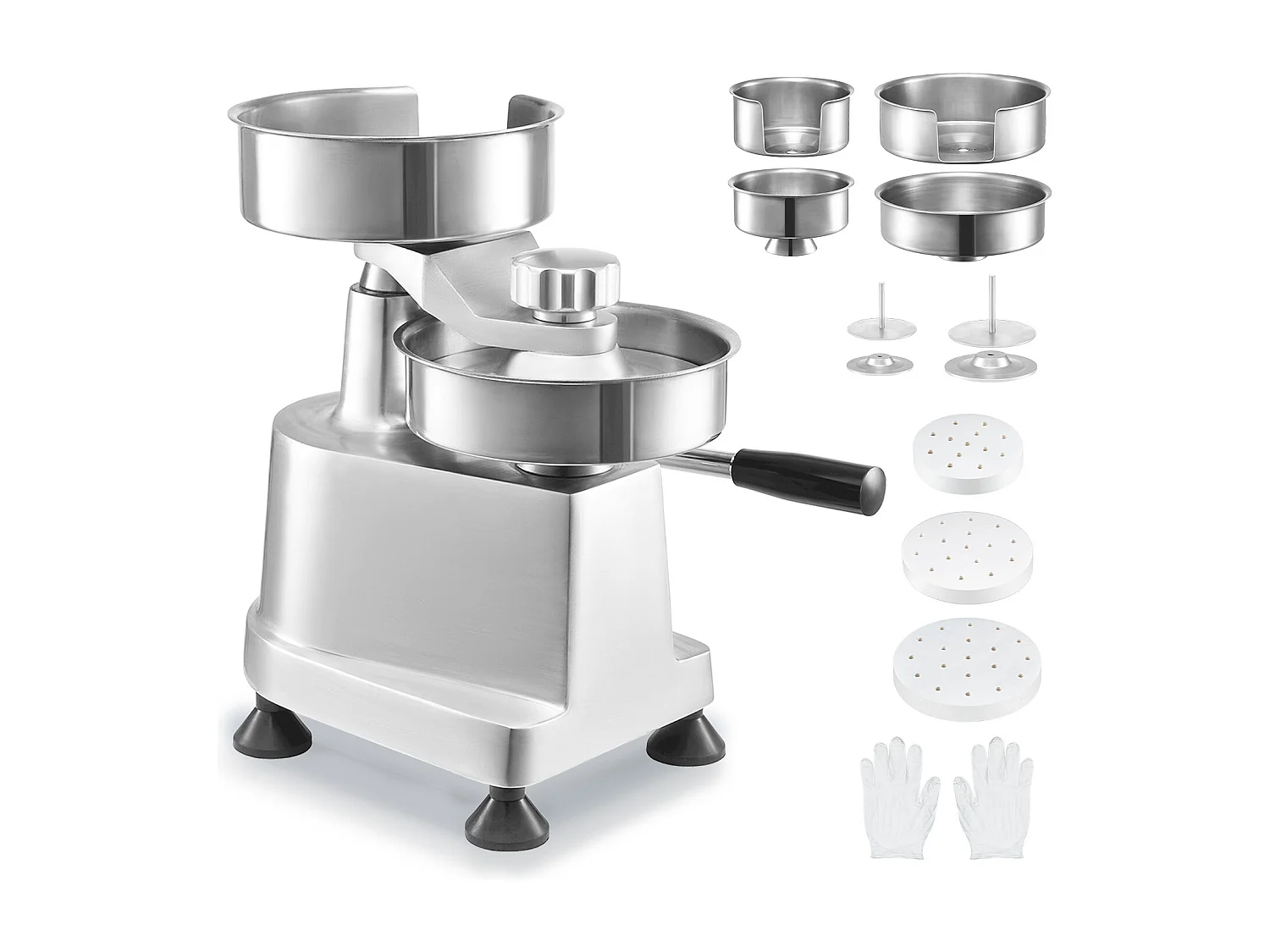 Hamburgerpers SucceBuy 10/13/15 cm, Commerciale Hamburgerpatsmachine