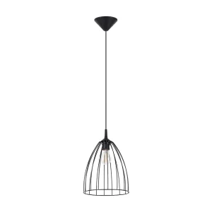 Hanglamp Ritz modern van  – 1 lichtbronnen – L.23 x H.92 cm – zwart