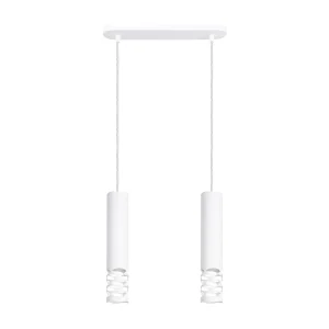 Hanglamp LIRO modern van – 2 lichtbronnen – L.33 x H.125 cm – wit Hanglamp LIRO modern van – 2 lichtbronnen – L.33 x H.125 cm – wit