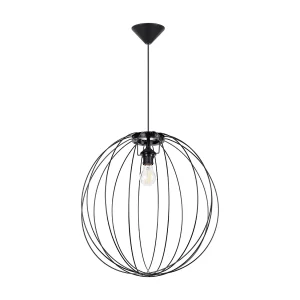 Hanglamp Ziro modern van – 1 lichtbronnen – L.50 x H.110 cm – zwart Hanglamp Ziro modern van – 1 lichtbronnen – L.50 x H.110 cm – zwart
