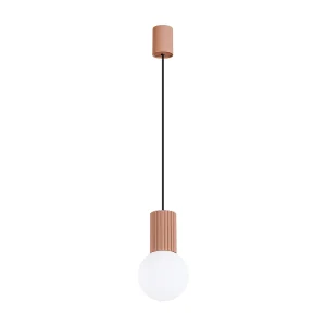 Hanglamp HALO modern van – 1 lichtbronnen – L.12 x H.120 cm – mokka Hanglamp HALO modern van – 1 lichtbronnen – L.12 x H.120 cm – mokka