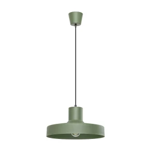 Hanglamp BILO modern van – 1 lichtbronnen – L.35 x H.120 cm – olijfgroen Hanglamp BILO modern van – 1 lichtbronnen – L.35 x H.120 cm – olijfgroen