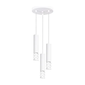 Hanglamp LIRO modern van – 3 lichtbronnen – L.25 x H.125 cm – wit Hanglamp LIRO modern van – 3 lichtbronnen – L.25 x H.125 cm – wit