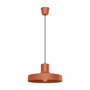 Hanglamp BILO modern van – 1 lichtbronnen – L.35 x H.120 cm – rode oker Hanglamp BILO modern van – 1 lichtbronnen – L.35 x H.120 cm – rode oker