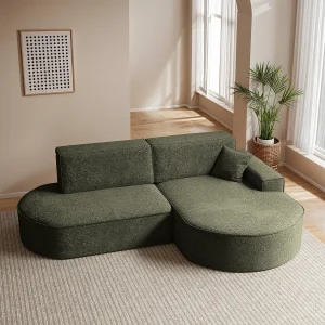 Hoekbank Modena Pro – comfort en stijl in een moderne designstof Arena Green Right Hoekbank Modena Pro – comfort en stijl in een moderne designstof Arena Green Right