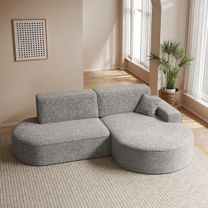 Hoekbank Modena Pro – comfort en stijl in een moderne designstof Arena Grey Rechts Hoekbank Modena Pro – comfort en stijl in een moderne designstof Arena Grey Rechts
