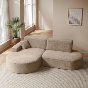 Hoekbank Modena Pro – comfort en stijl in een moderne designstof Arena Dark Beige Links Hoekbank Modena Pro – comfort en stijl in een moderne designstof Arena Dark Beige Links