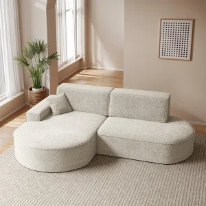 Hoekbank Modena Pro – comfort en stijl in een moderne designstof Arena Ecru Links Hoekbank Modena Pro – comfort en stijl in een moderne designstof Arena Ecru Links