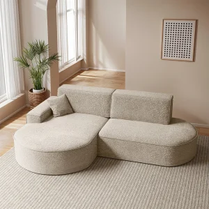 Hoekbank Modena Pro – comfort en stijl in een moderne designstof Arena Beige Links Hoekbank Modena Pro – comfort en stijl in een moderne designstof Arena Beige Links