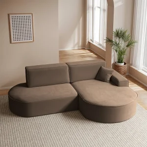 Hoekbank Modena Pro – comfort en stijl in een moderne designstof Salvador Donkerbruin Rechts